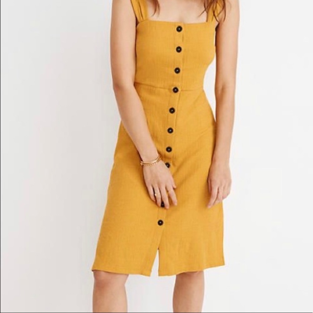 NWOT • Madewell button front midi dress